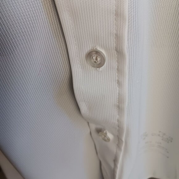 16.5 Large Men's Vintage Sears Perma-Prest 1970's Slinky Nylon Knit Thin - Picture 7 of 8